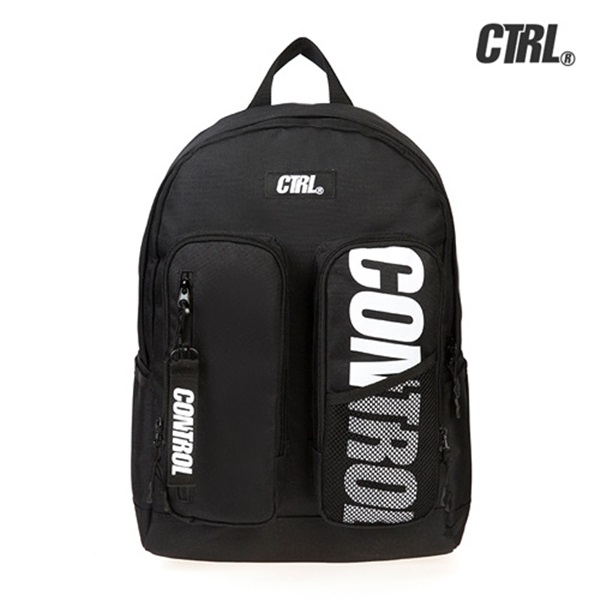 [씨티알엘]DOUBLE POCKET BACKPACK (BLACK) :: 1300k 천삼백케이 [씨티알엘]DOUBLE POCKET BACKPACK (BLACK)