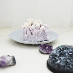 gemstone candle - amethyst