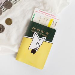 [클리어런스] SNOWCAT PASSPORT COVER - YELLOW