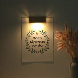 [주문제작]크리스마스 인테리어 포스터 벽등 선물세트