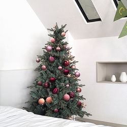 로맨틱 핑크 크리스마스 트리 풀세트 150cm