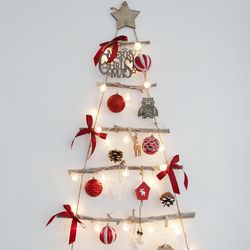 크리스마스 나무 벽트리 장식 풀세트-러블리5단