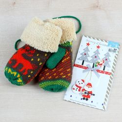 크리스마스 카드 and 벙어리장갑 세트 X6개