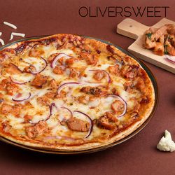 올리버스윗 바베큐 치킨 피자 370g 1팩