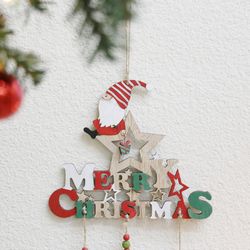 스타 산타 사슴 테슬 크리스마스 걸이 장식소품 문장식