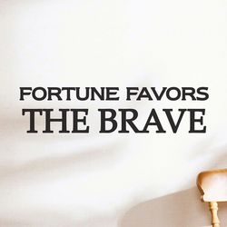 fortune favors the brave 감성 영어 명언 스티커 medium