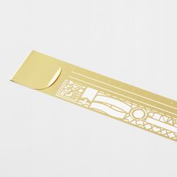Clip Ruler Brass - Deco pattern