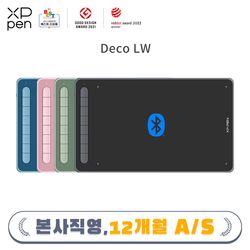 XP-PEN  Deco LW펜타블렛  무선연결 안드로이드 지원 블랙