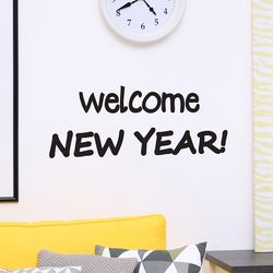welcome new year 새해 레터링 스티커  small