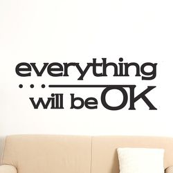 everything will be ok 레터링 스티커