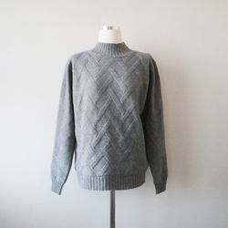 사선 반폴라 기본 이너 니트 스웨터 (2color)