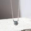 925 Silver Dandelion Diamond Necklace