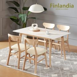 핀란디아 데니스 세라믹 4인식탁세트(의자4)