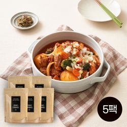 [무료배송] 우리동네 닭볶음탕 저탄수 밀키트X5개